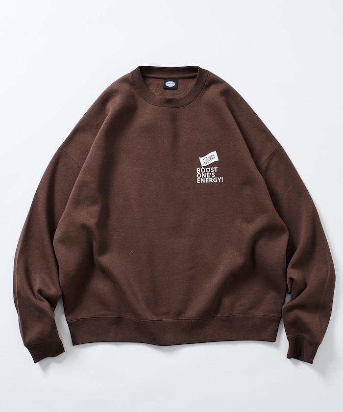 Burger Factory×FREAK'S STORE/ Burger Factory特別款寬鬆版型背部印花圓領衛衣