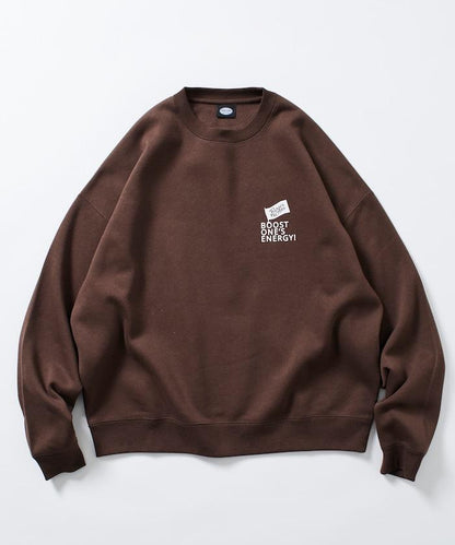 Burger Factory×FREAK'S STORE/ Burger Factory特別款寬鬆版型背部印花圓領衛衣