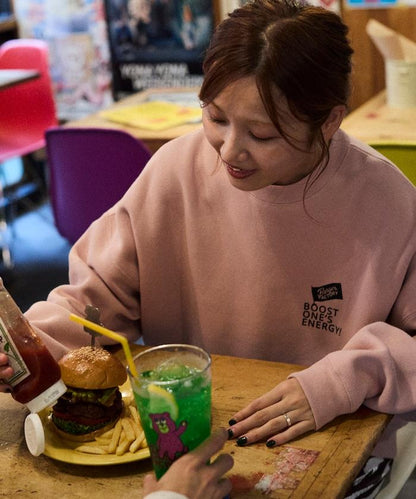 Burger Factory×FREAK'S STORE/ Burger Factory特別款寬鬆版型背部印花圓領衛衣