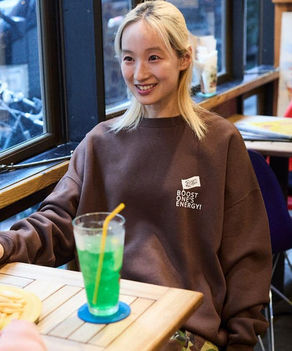 Burger Factory×FREAK'S STORE/ Burger Factory特別款寬鬆版型背部印花圓領衛衣