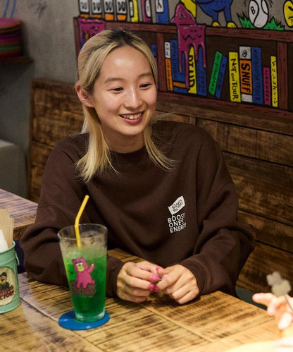 Burger Factory×FREAK'S STORE/ Burger Factory特別款寬鬆版型背部印花圓領衛衣