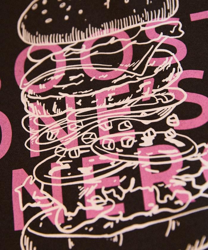 Burger Factory×FREAK'S STORE/ Burger Factory特別款寬鬆版型背部印花圓領衛衣