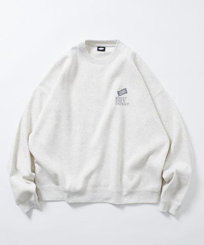 Burger Factory×FREAK'S STORE/ Burger Factory特別款寬鬆版型背部印花圓領衛衣