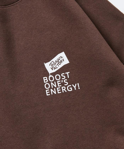 Burger Factory×FREAK'S STORE/ Burger Factory特別款寬鬆版型背部印花圓領衛衣