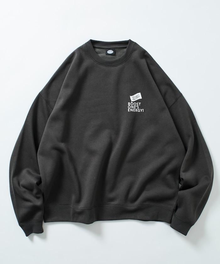 Burger Factory×FREAK'S STORE/ Burger Factory特別款寬鬆版型背部印花圓領衛衣
