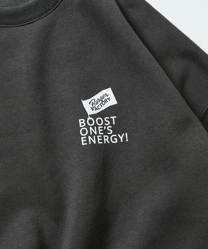 Burger Factory×FREAK'S STORE/ Burger Factory特別款寬鬆版型背部印花圓領衛衣