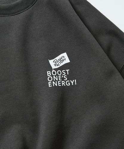 Burger Factory×FREAK'S STORE/ Burger Factory特別款寬鬆版型背部印花圓領衛衣