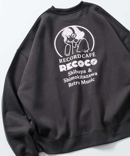 RECOCO×FREAK'S STORE/レココ 特別款寬鬆版型背部印花圓領衛衣【限量】