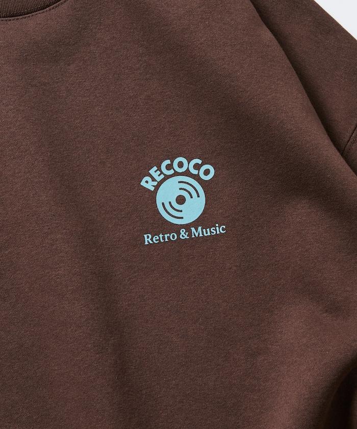 RECOCO×FREAK'S STORE/レココ 特別款寬鬆版型背部印花圓領衛衣【限量】