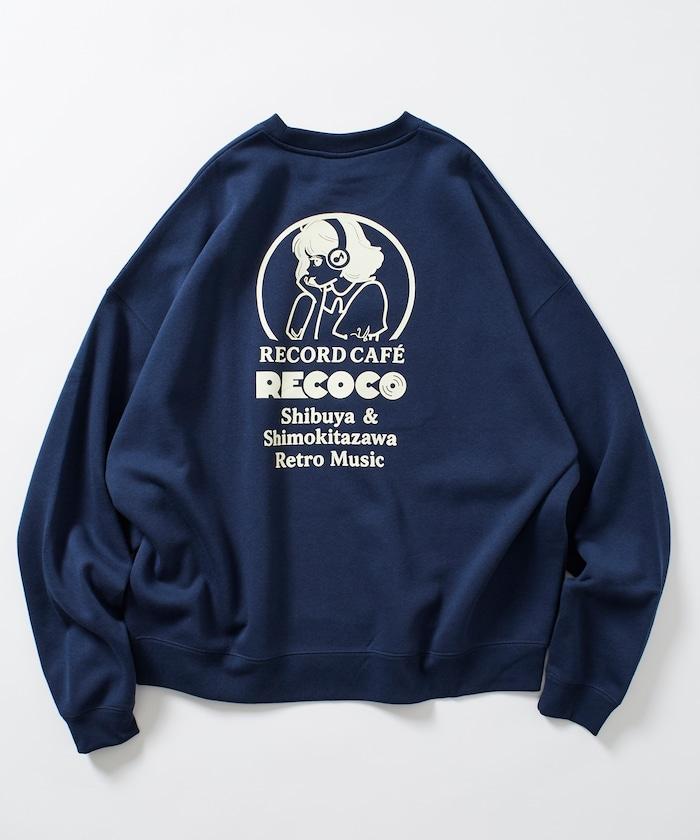RECOCO×FREAK'S STORE/レココ 特別款寬鬆版型背部印花圓領衛衣【限量】