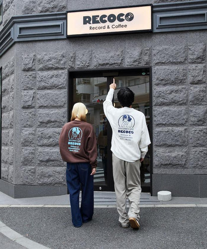 RECOCO×FREAK'S STORE/レココ 特別款寬鬆版型背部印花圓領衛衣【限量】