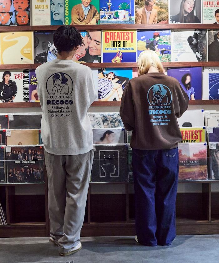 RECOCO×FREAK'S STORE/レココ 特別款寬鬆版型背部印花圓領衛衣【限量】
