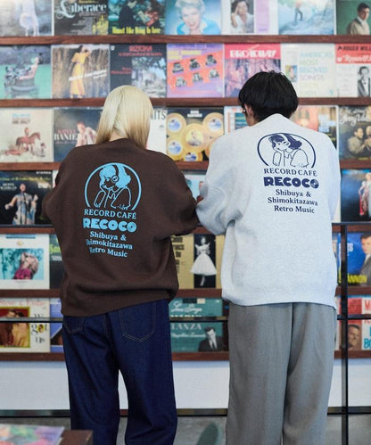 RECOCO×FREAK'S STORE/レココ 特別款寬鬆版型背部印花圓領衛衣【限量】