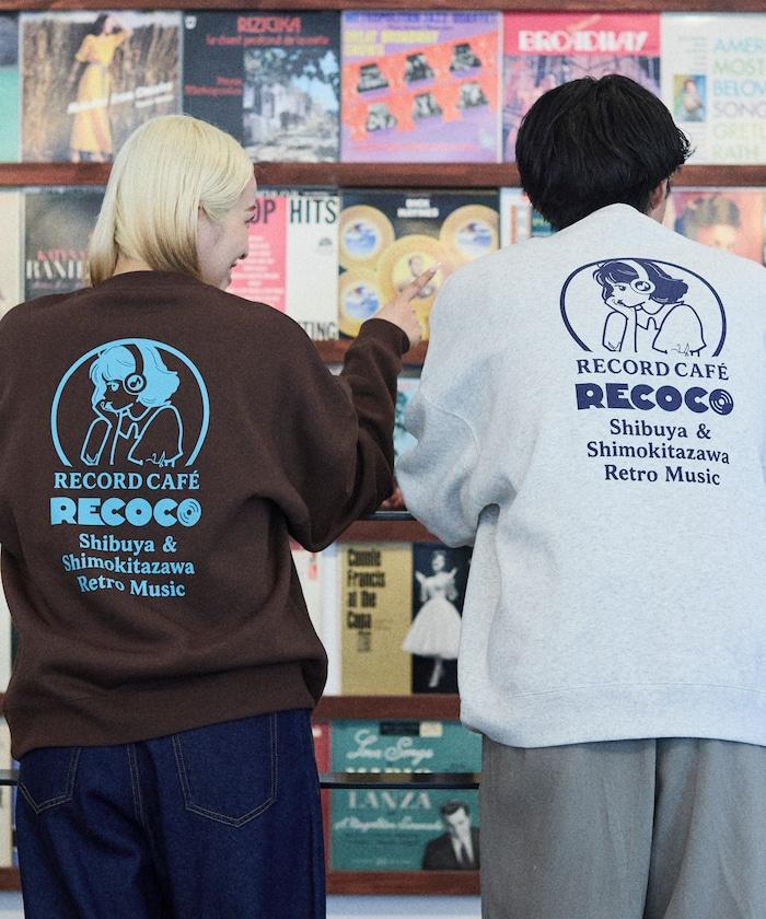 RECOCO×FREAK'S STORE/レココ 特別款寬鬆版型背部印花圓領衛衣【限量】
