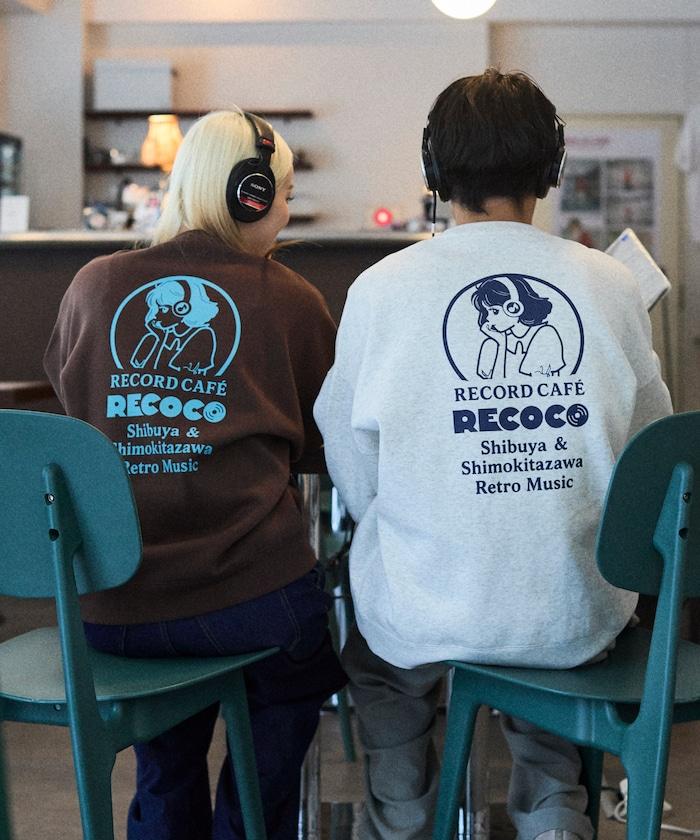 RECOCO×FREAK'S STORE/レココ 特別款寬鬆版型背部印花圓領衛衣【限量】