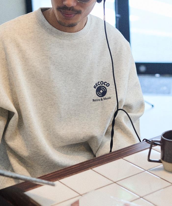RECOCO×FREAK'S STORE/レココ 特別款寬鬆版型背部印花圓領衛衣【限量】