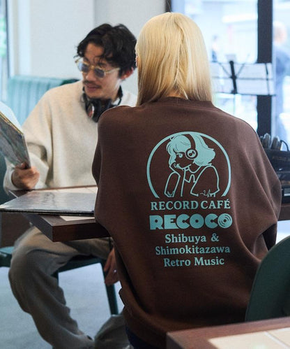 RECOCO×FREAK'S STORE/レココ 特別款寬鬆版型背部印花圓領衛衣【限量】