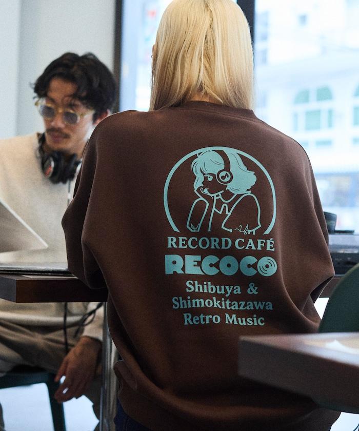 RECOCO×FREAK'S STORE/レココ 特別款寬鬆版型背部印花圓領衛衣【限量】