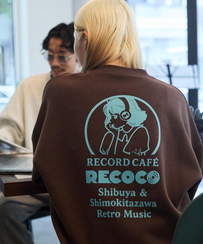 RECOCO×FREAK'S STORE/レココ 特別款寬鬆版型背部印花圓領衛衣【限量】