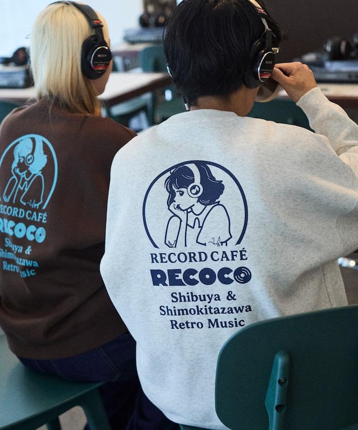 RECOCO×FREAK'S STORE/レココ 特別款寬鬆版型背部印花圓領衛衣【限量】