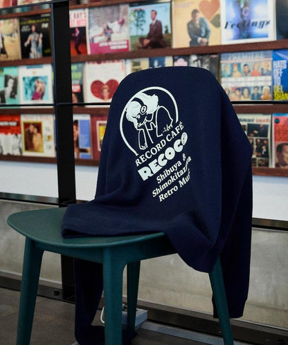 RECOCO×FREAK'S STORE/レココ 特別款寬鬆版型背部印花圓領衛衣【限量】
