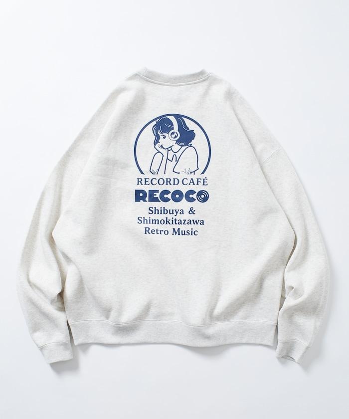 RECOCO×FREAK'S STORE/レココ 特別款寬鬆版型背部印花圓領衛衣【限量】