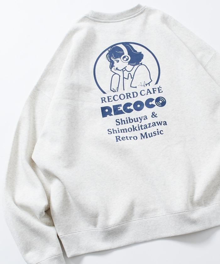 RECOCO×FREAK'S STORE/レココ 特別款寬鬆版型背部印花圓領衛衣【限量】