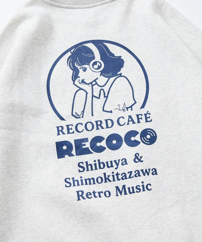 RECOCO×FREAK'S STORE/レココ 特別款寬鬆版型背部印花圓領衛衣【限量】