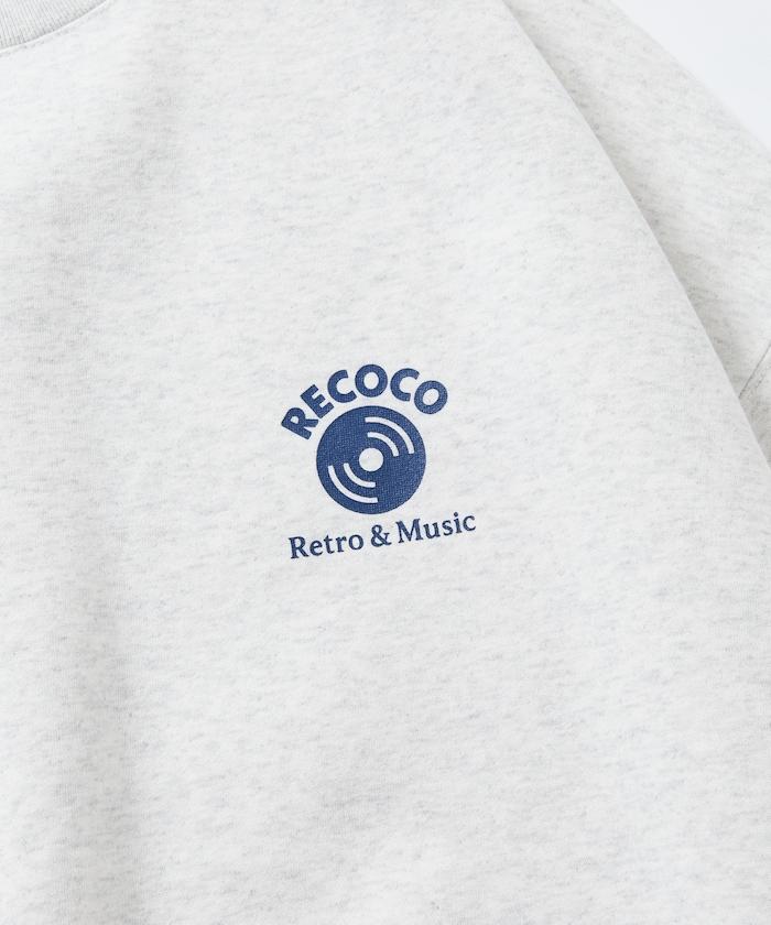 RECOCO×FREAK'S STORE/レココ 特別款寬鬆版型背部印花圓領衛衣【限量】