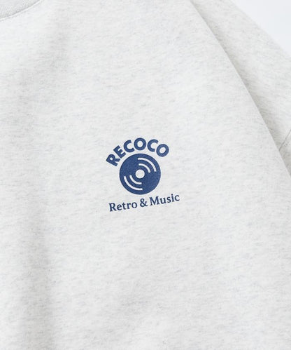 RECOCO×FREAK'S STORE/レココ 特別款寬鬆版型背部印花圓領衛衣【限量】
