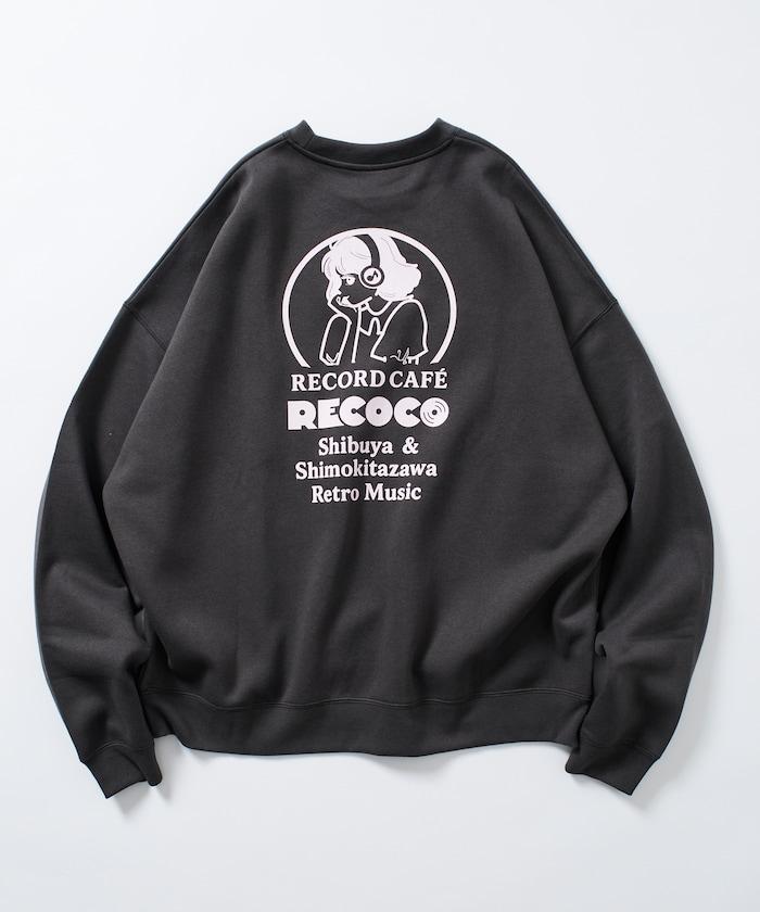 RECOCO×FREAK'S STORE/レココ 特別款寬鬆版型背部印花圓領衛衣【限量】