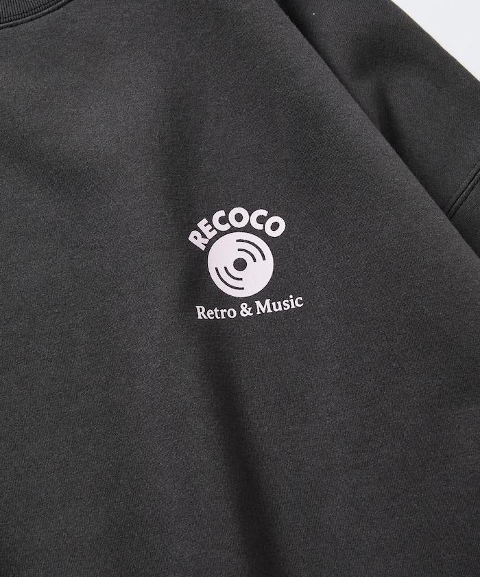 RECOCO×FREAK'S STORE/レココ 特別款寬鬆版型背部印花圓領衛衣【限量】
