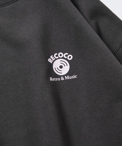 RECOCO×FREAK'S STORE/レココ 特別款寬鬆版型背部印花圓領衛衣【限量】