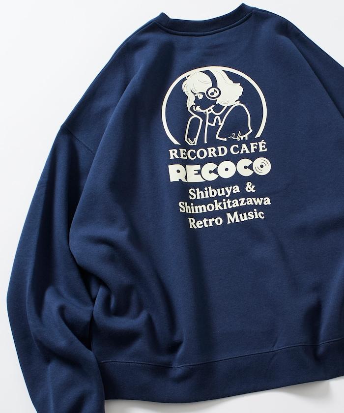 RECOCO×FREAK'S STORE/レココ 特別款寬鬆版型背部印花圓領衛衣【限量】