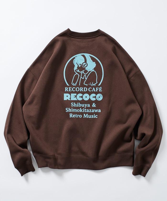 RECOCO×FREAK'S STORE/レココ 特別款寬鬆版型背部印花圓領衛衣【限量】