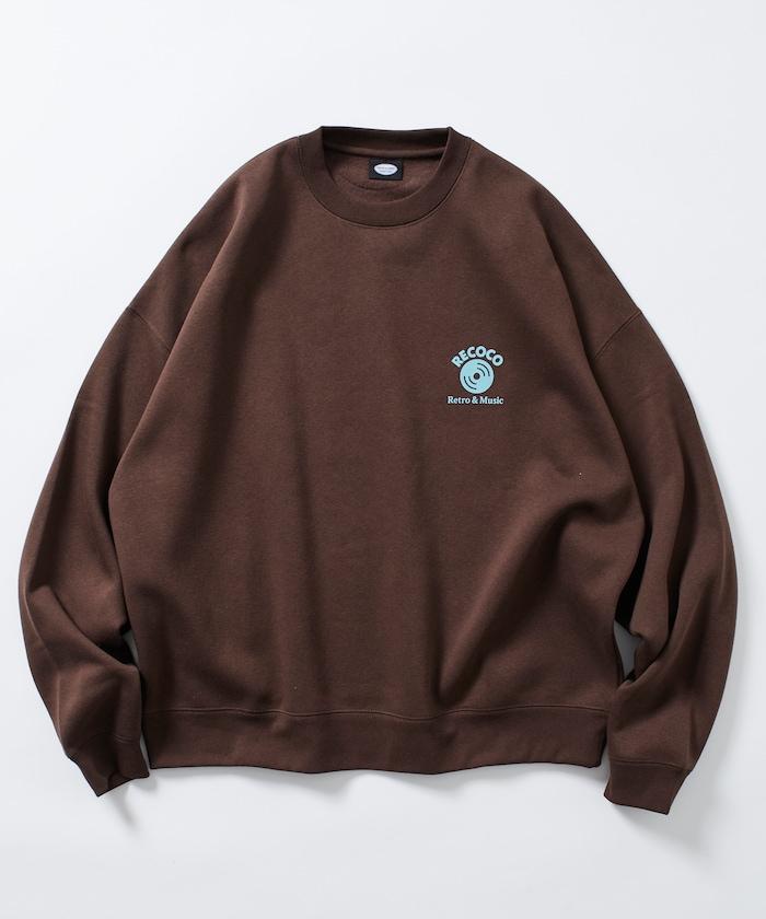 RECOCO×FREAK'S STORE/レココ 特別款寬鬆版型背部印花圓領衛衣【限量】