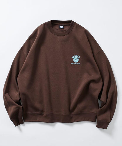 RECOCO×FREAK'S STORE/レココ 特別款寬鬆版型背部印花圓領衛衣【限量】