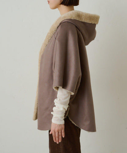 【Omekashi】短款仿毛絨斗篷