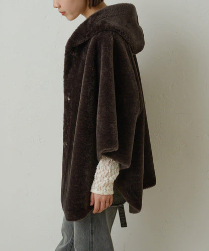 【Omekashi】短款仿毛絨斗篷