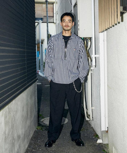 特別款半拉鍊套頭長袖襯衫
