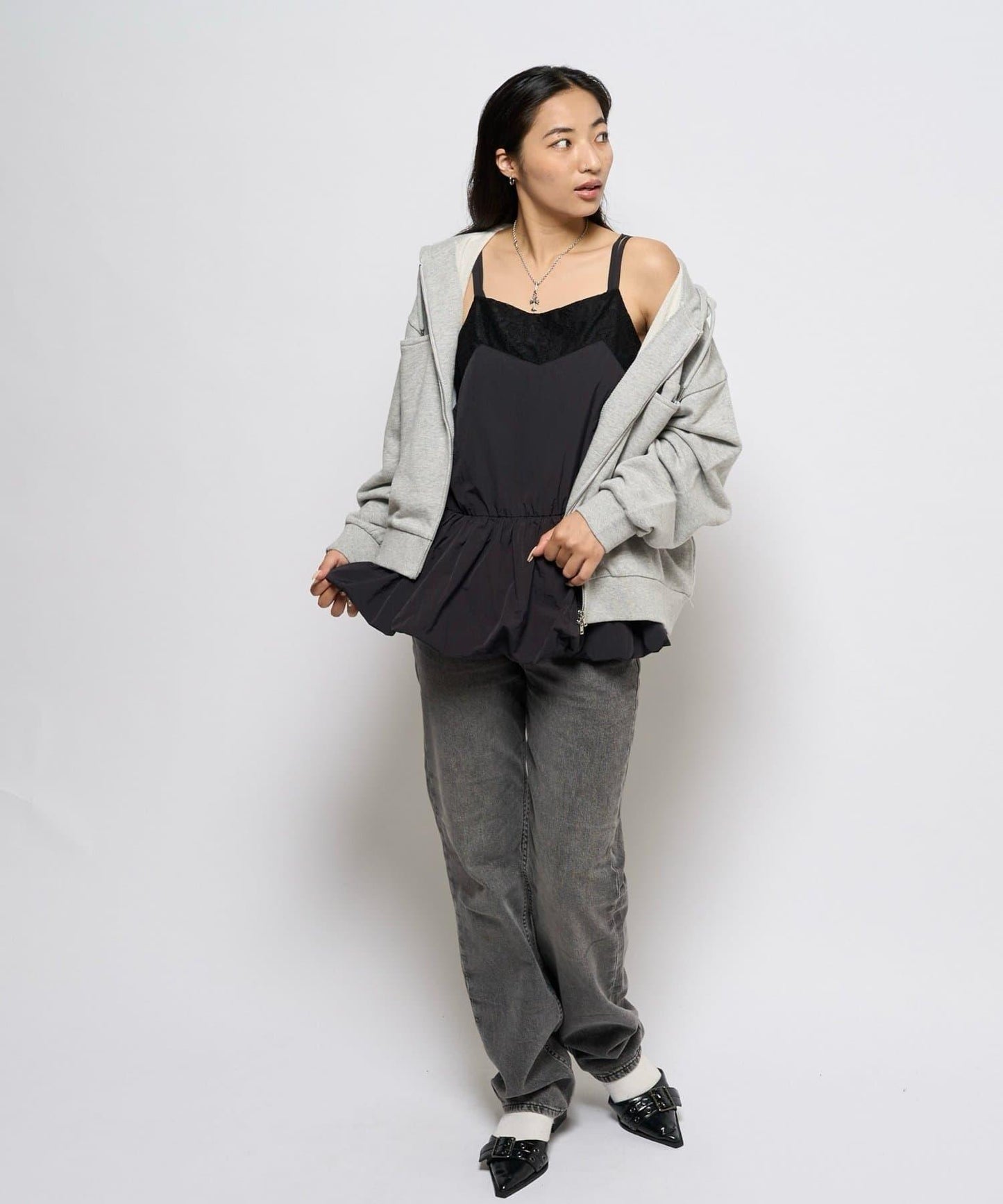 尼龍泡泡連衣裙