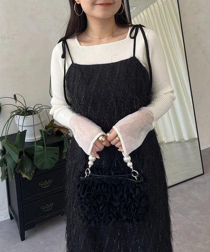 亮片流蘇吊帶連衣裙