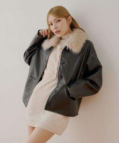 【Chico】天鵝絨無袖連衣裙+開衫套裝