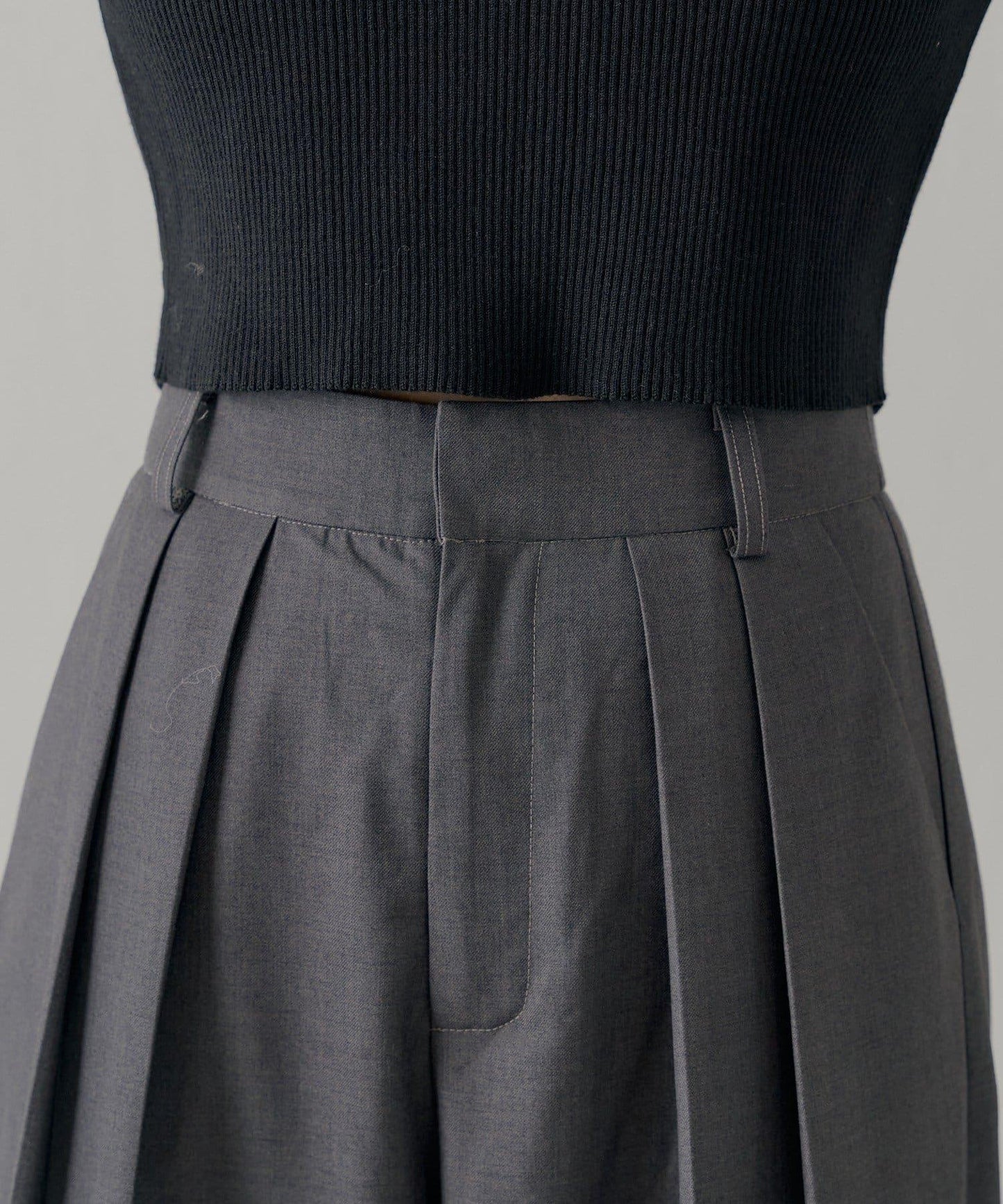 【SALON by Chico】可拆卸荷葉邊寬鬆休閒褲