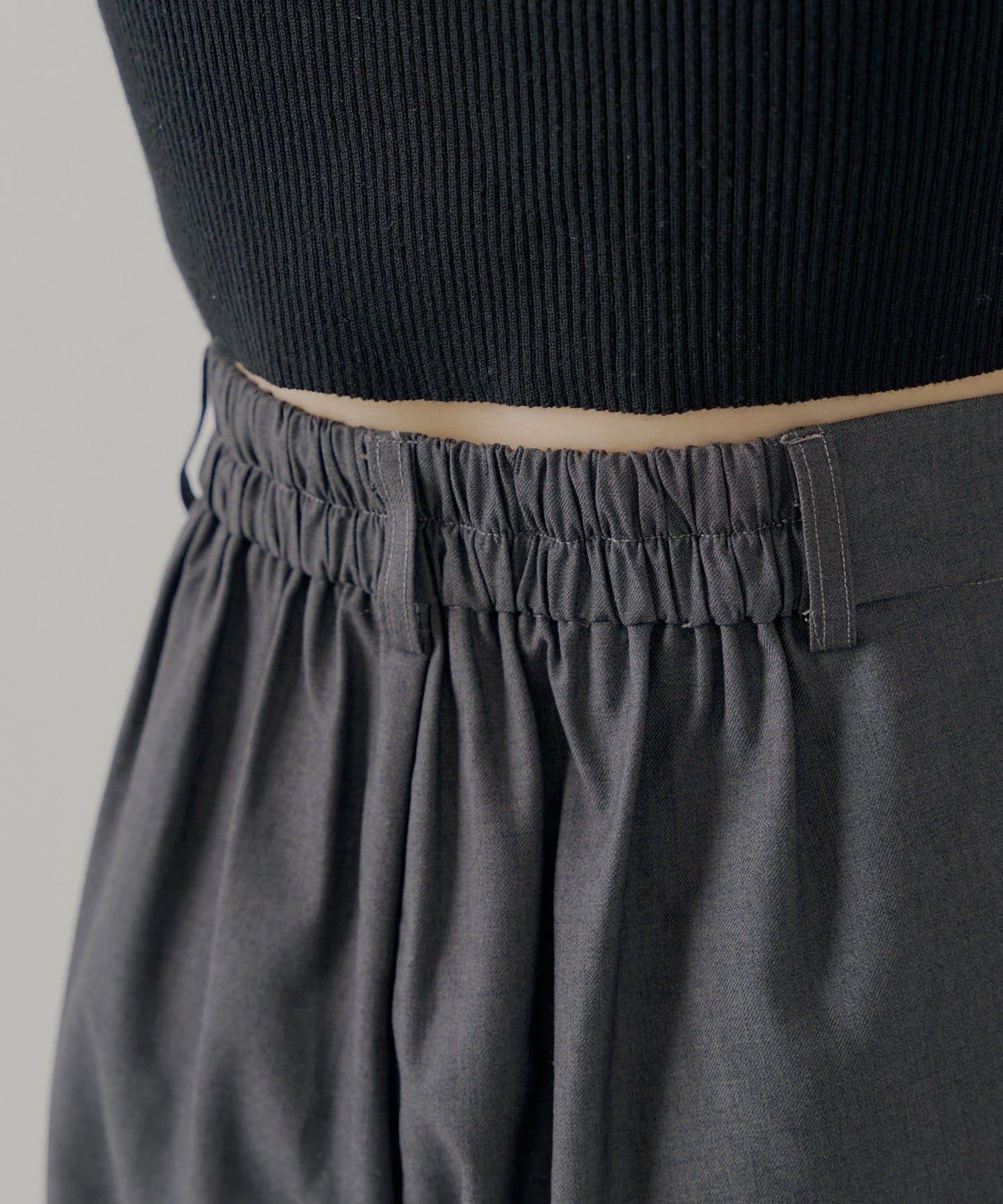 【SALON by Chico】可拆卸荷葉邊寬鬆休閒褲