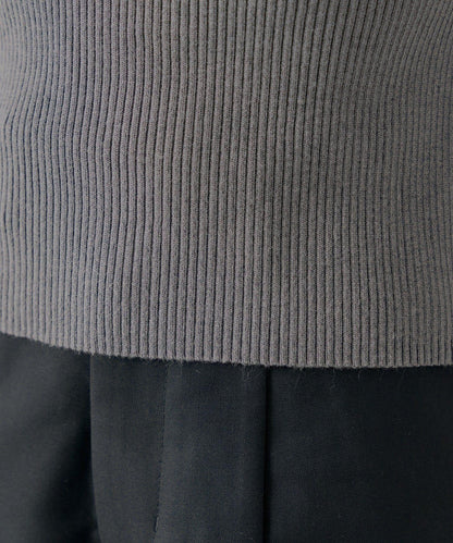 【SALON by Chico】2way荷葉邊設計一字領針織衫