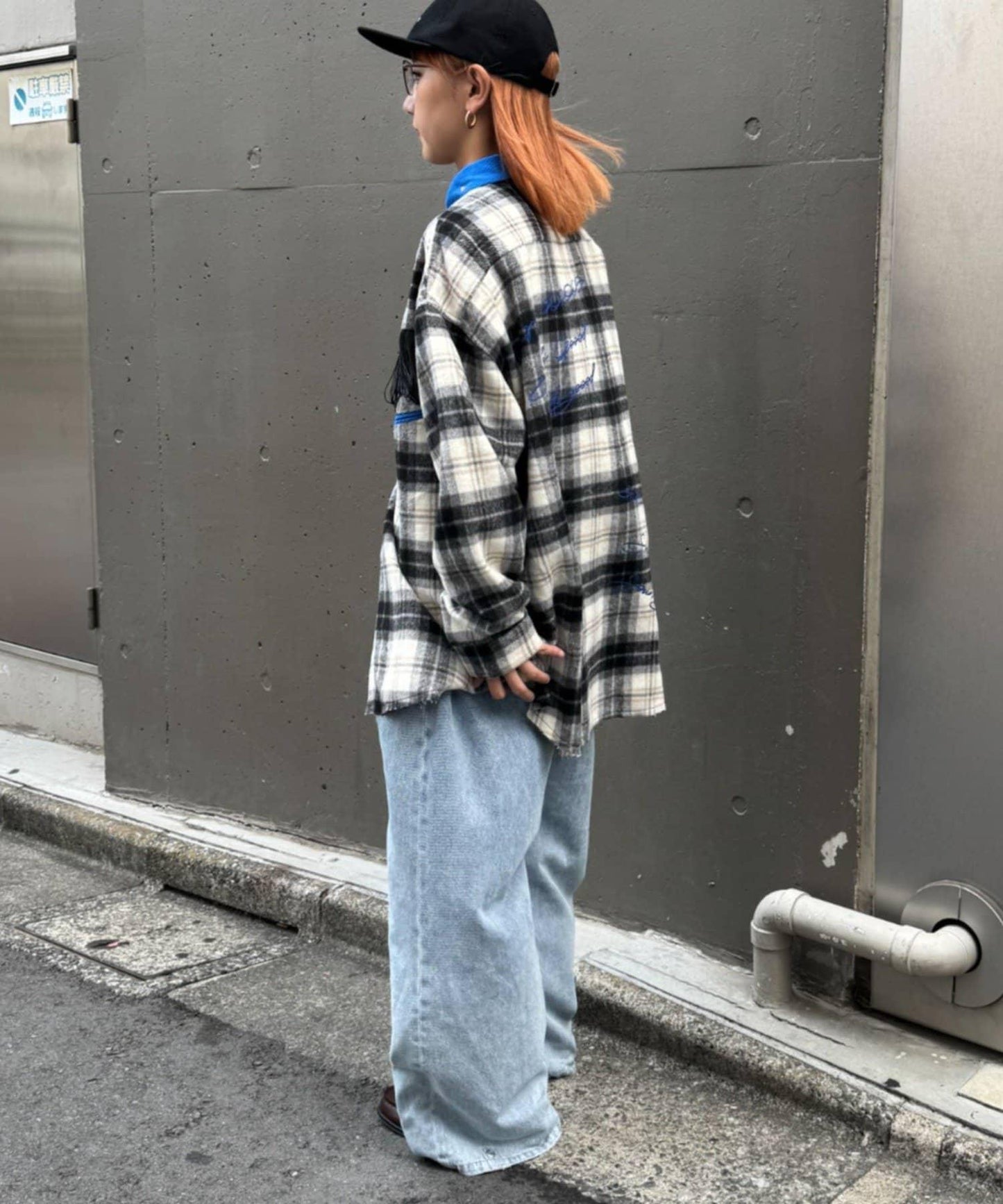 【SOUNDS GOOOOD】法蘭絨格紋刺繡流蘇連帽西部風襯衫