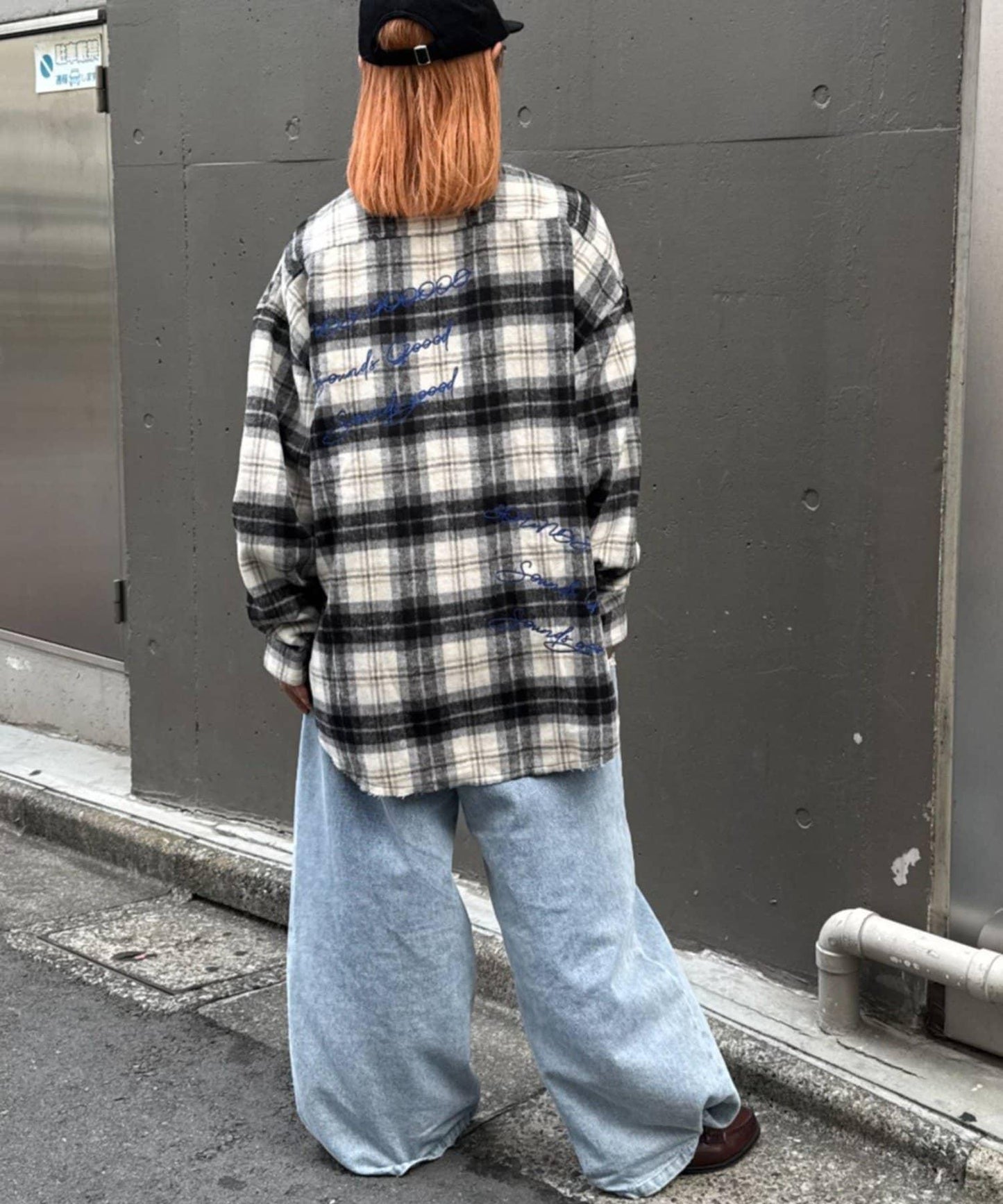 【SOUNDS GOOOOD】法蘭絨格紋刺繡流蘇連帽西部風襯衫