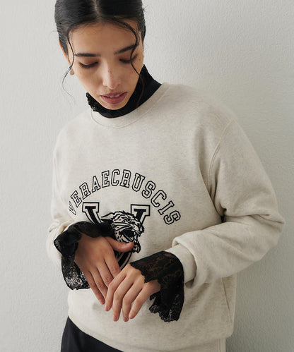 標誌植絨衛衣布