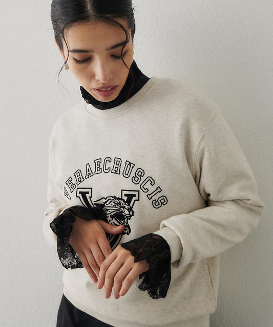 標誌植絨衛衣布